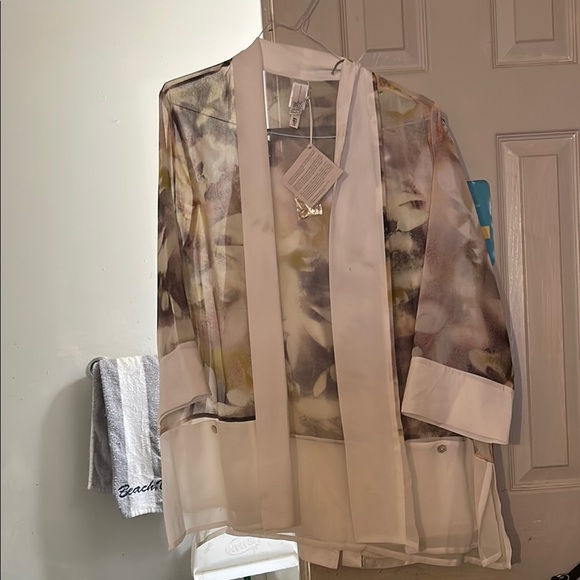 Le Suit Sheer Floral Skirt Set - Picture 1 of 1